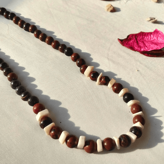 Black Mineral Tone Necklace
