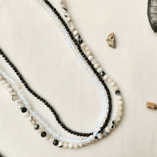 Black White Trinity Necklace