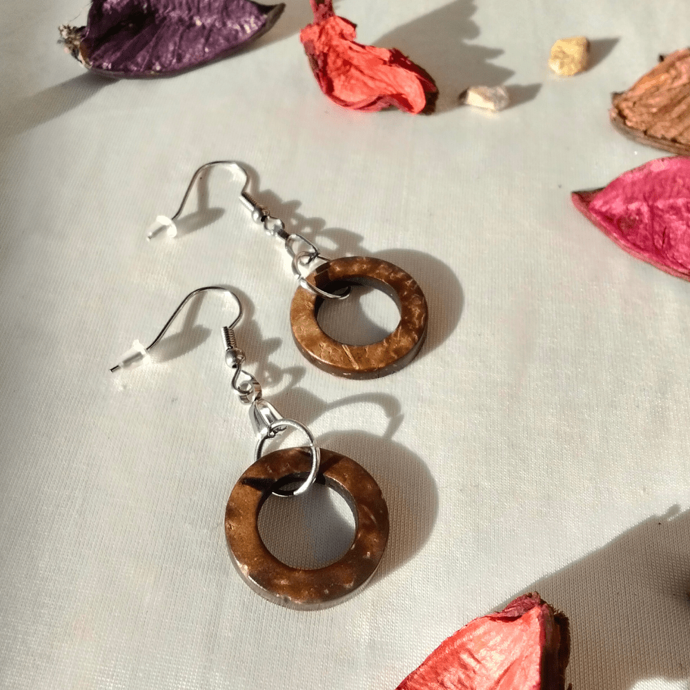 Woody Eclipse Earrings